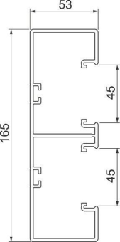 OBO GK-53165RW Geräteeinbaukanal Rapid 