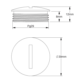 Kleinhuis Verschlussschraube     1514/29 