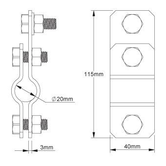 Kleinhuis Anschlussschelle      406/20/1 