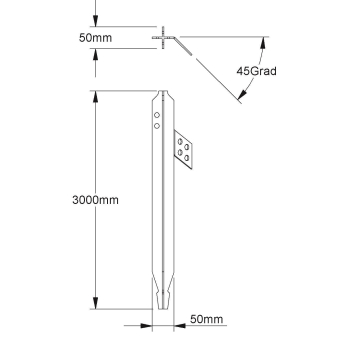 Kleinhuis Staberder Länge 3000mm   313/3 