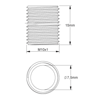 HKL Gewinderohr M10               182/15 