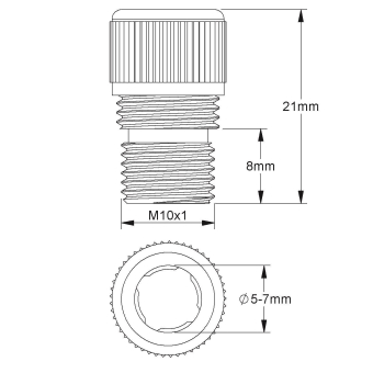 HKL Klemmnippel Ms M10x1             103 