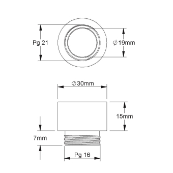 Kleinhuis Erweiterung Pg16 außen 51/1621 