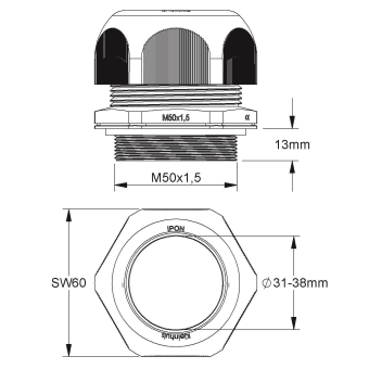 Kleinhuis IPON-Kabel-          1234M5001 