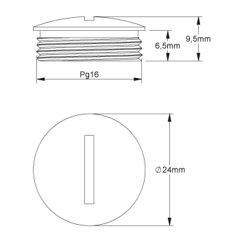 Kleinhuis Verschlussschraube     1514/16 