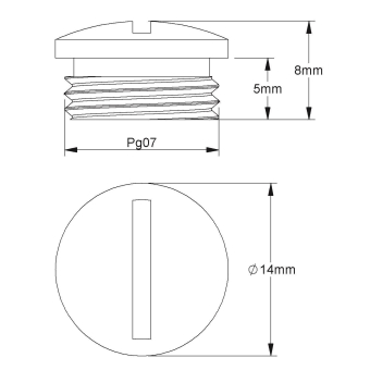 Kleinhuis Verschlussschraube Pg7 1514/07 