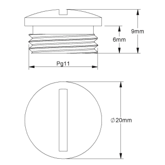 Kleinhuis Verschlussschraube     1514/11 