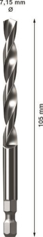 Bosch Zentrierbohrer EXPERT HSS-G 