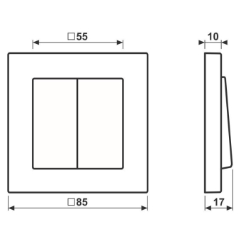 Jung Matter Taster 2f MATS A 550 595 ANM 