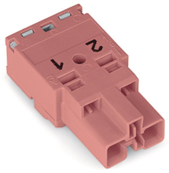WAGO 770-292 Stecker,2-polig,pink 