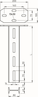 OBO IS 8 K 30 FT Hängestiel 