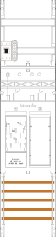 f-tronic Zählerfeld 1-feldrig  ER6DS-HSP 