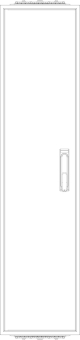 f-tronic Leergehäuse IP54 H=1250mm ZF121 