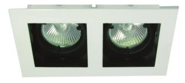 Rutec Edelstahl 2-Fach,schw.Qua.  R55611 