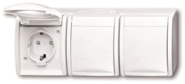 BJ Steckd. m.Klappdeckel,  2300/3 EBW-54 