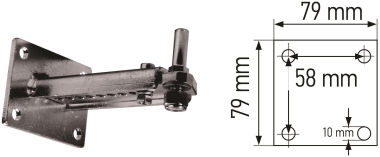 SOMFY Pfostenflansch K,          9014609 