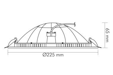 Nobile LED Coupole 200 R 15W  1582001012 