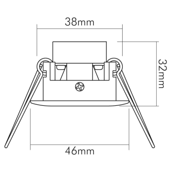 Nobile LED Mini Spot R weiß   1589270120 