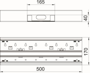 OBO GS-DT70170RW T-Stück asymmetrisch 