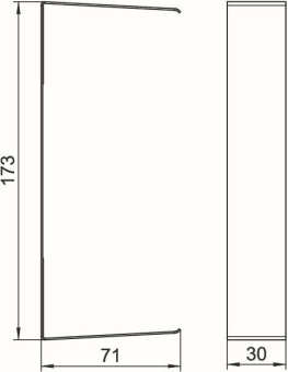 OBO G-SVS70170RW Stoßstellenabdeckung 