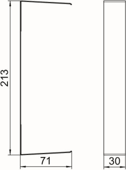 OBO G-SVS70210RW Stoßstellenabdeckung 