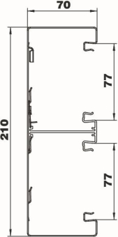 OBO GS-D70210RW Geräteeinbaukanal 