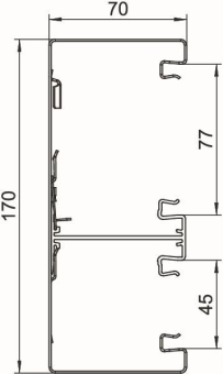 OBO GS-D70170RW Geräteeinbaukanal 