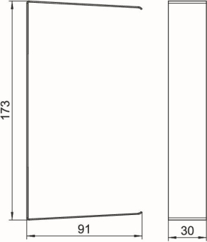 OBO G-SVS90170RW Stoßstellenabdeckung 