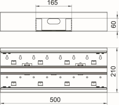 OBO GS-DT90210RW T-Stück symmetrisch 
