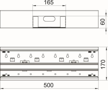 OBO GS-DT90170RW T-Stück asymmetrisch 