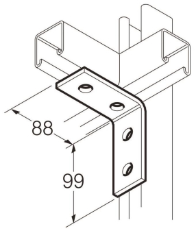 Legrand SB504 Winkelverbinder 4-Loch 