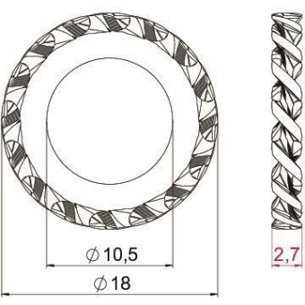 OBO SWS M10 G Fächerscheibe M10 St G 