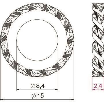 OBO SWS M8 G Fächerscheibe M8 St G 