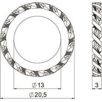 OBO SWS M12 G Fächerscheibe M12 St G 