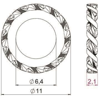 OBO SWS M6 G Fächerscheibe M6 St G 