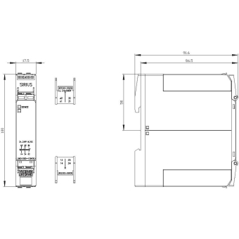 Siemens Koppelrelais 2S+1Ö 3RQ1000-1GW00 