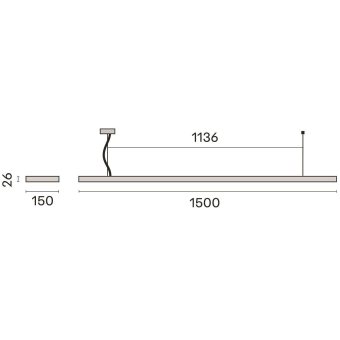 PIL LED-Pendelleuchte 4000K 61W  3123693 