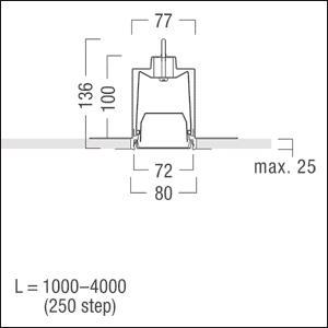 Zumtobel SLN2-C MRC L2500 WH    22172168 