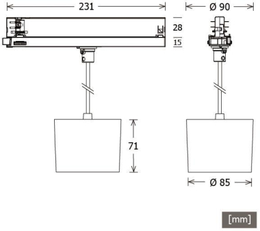 LTS Pendelleuchte ORYO-P 203.940.45 si 