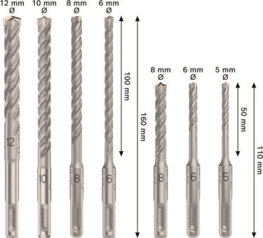 Bosch PRO SDS Plus-5X Bohrer Set 7 tlg. 