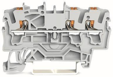 WAGO 2202-1302 3-Leiter-Durchgangsklemme 