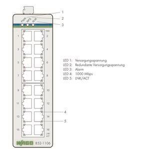 WAGO 852-1106 Industrial-Switch,16 Ports 