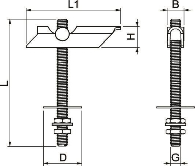 OBO KD 10 100 Kippdübel M10x100mm St G 
