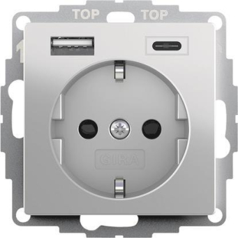 GIRA 2459600 SCHUKO-Steckdose Shutter 