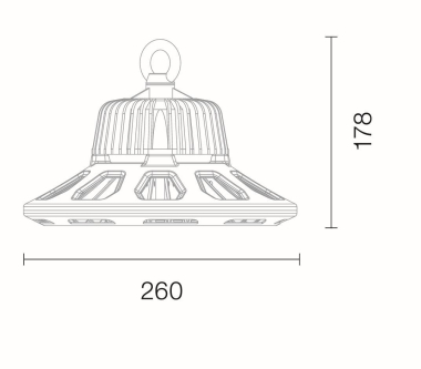Lichtline LED-Hallentief-   435011100034 