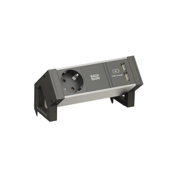 Bachmann DESK2 ALU BLACK         937.102 