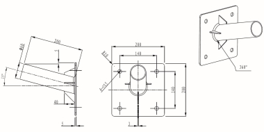 Lichtline Wandausleger für  474901600057 