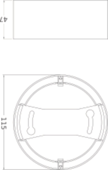 Ledvance DL IP44 DN 115 8W 865 WT 