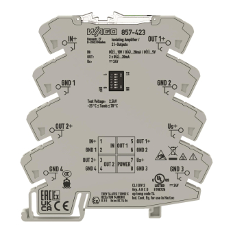 WAGO 857-423 Trennverstärker,Strom-und 