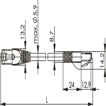 TG Patchkabel S-FTP 7,5m MP8 L00004A0058 